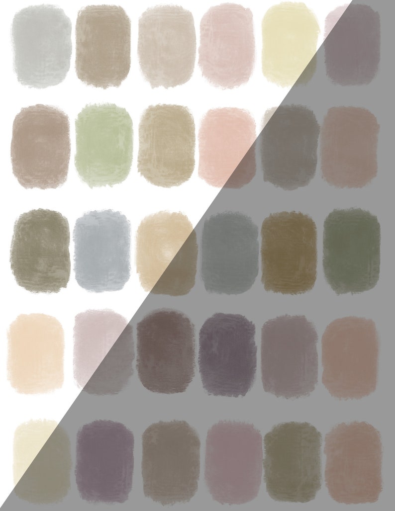 Boho Petals Procreate Color Palette Neutral Palette Floral Etsy