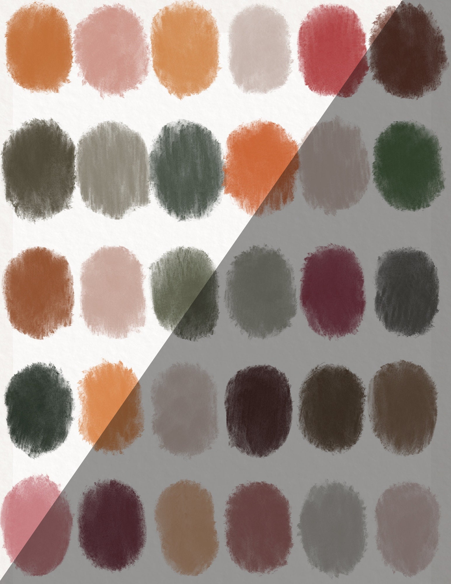 Neutral Florals Procreate Color Palette: 30 Earthy Swatches (digital ...