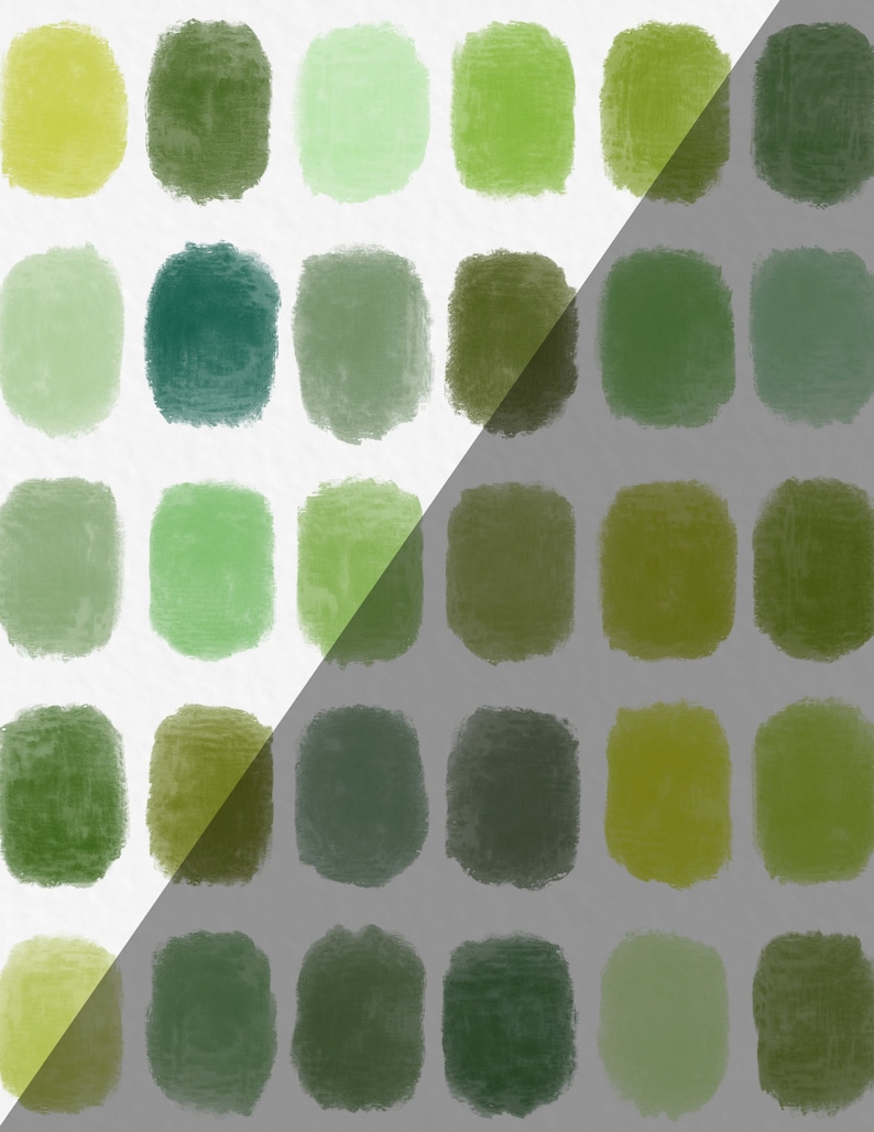 Foliage Fever Procreate Color Palette Green Color Palette Plant Lady