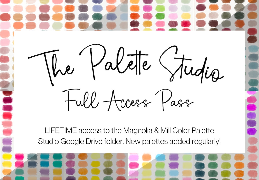 Lifetime Access Color Palette Studio: Procreate, Canva, Adobe (digital ...