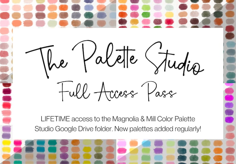 Color Palette Studio Lifetime Access Color Palette Google Drive File