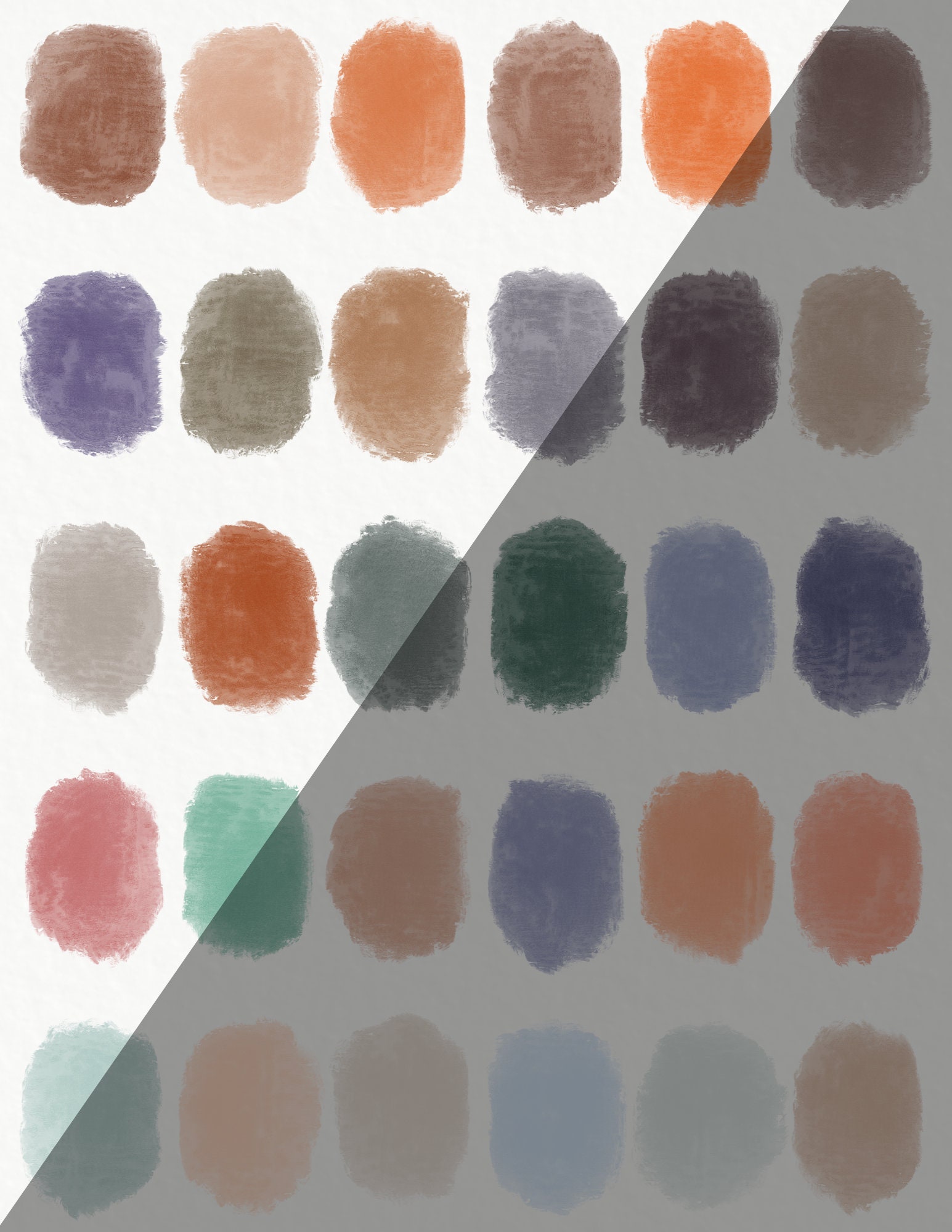 Boho Blue Color Code Western Boho Color Palette: 30 Swatches With HEX Codes (digital ...