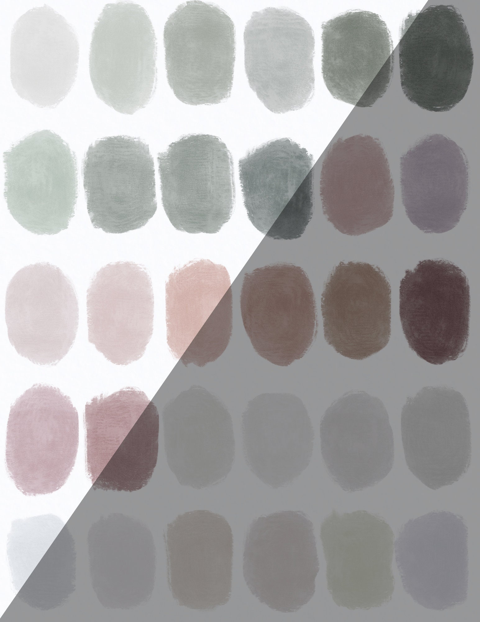 Eucalyptus & Pine Procreate Color Palette: 30 Neutral Swatches (digital ...