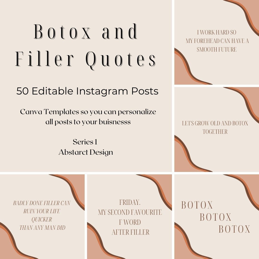 Botox and Filler Quotes Botox Quotes Medical Spa Instagram Etsy Australia