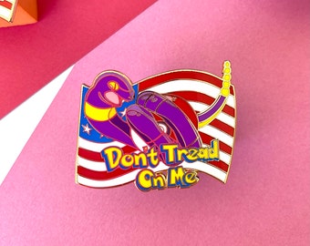Betreed me niet: emaille pin | Pokemon, Ekans, Gadsden-vlag, VS, patriottische speld, Amerikaanse vlag