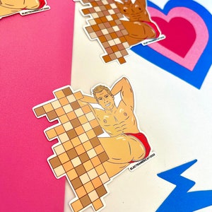 NSWF (Not Stuff With Feet) - vinyl sticker | laptop sticker | water bottle sticker | foot fetish | hot guys | NSFW | 80s art
