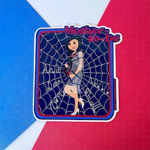 Mother-to-be - vinyl sticker | Coraline | The Other Mother | hydro flask stickers | Halloween art | spooky stickers