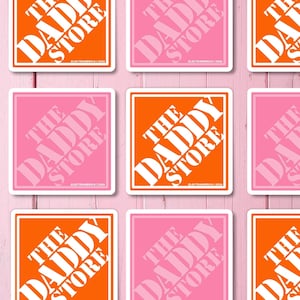 The Daddy Store Vinyl Aufkleber | Wohndeko | Laptop Aufkleber | Vatertag | Werkzeugkasten | Papa Geschenke | Trachtenfrau | Handy Aufkleber