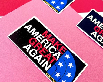 Make America Great Again - vinylsticker | VS | patriottisch | Trump | sticker waterfles | laptopsticker | republikeins | 2024
