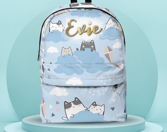 Meow Mini Backpack Bag Rucksack Grunge School Kawaii Cute Kitten Cat Lover Kpop 