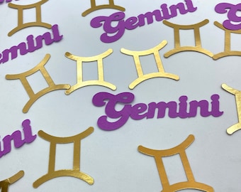Gemini Birthday Table Confetti|Astrology Party|Zodiac Party|ZodiacBirthday|Aries|Taurus|Libra|Cancer|Leo|Virgo|Capricorn|Sagittarius|Scorpio