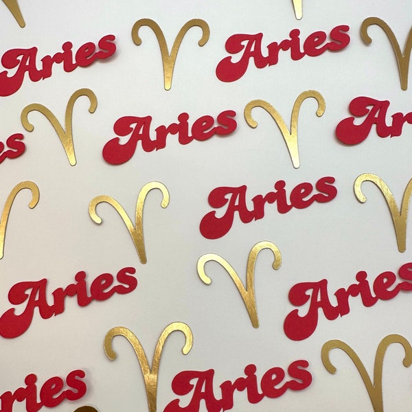 Aries Zodiac Birthday Confetti|Astrology Birthday Decor|Zodiac Sign Decor|Party Decor|Zodiac Party Supplies|Astrology Party Decor