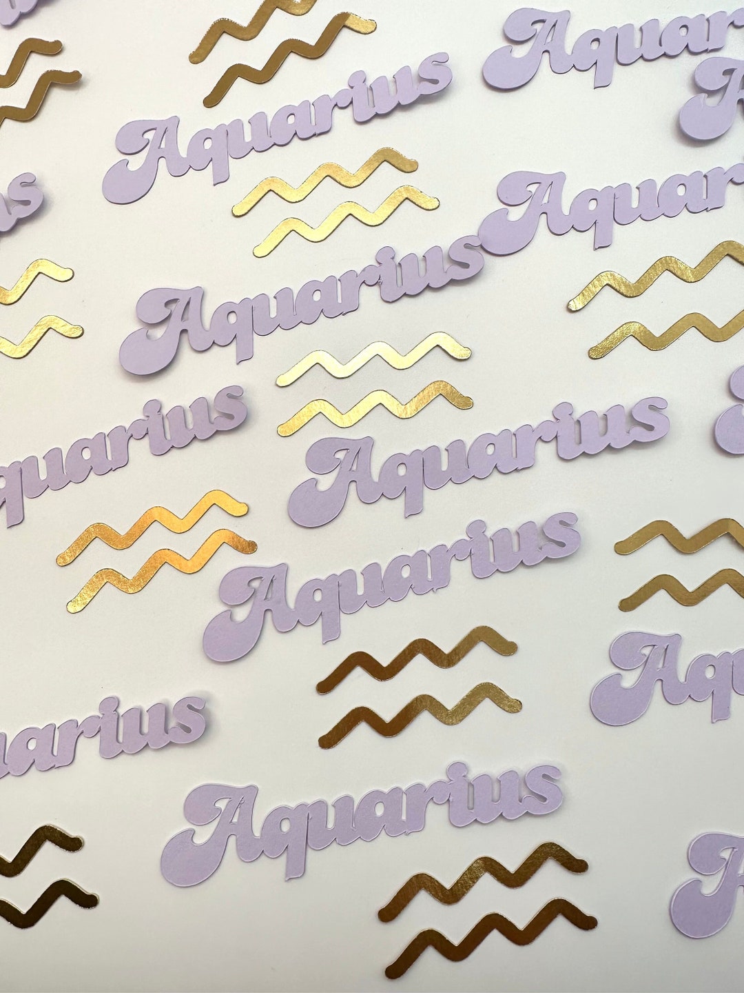 Aquarius Zodiac Birthday Confettiastrology Birthday Etsy