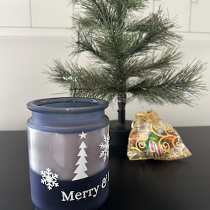 Merry & Bright Soy Candle| Holiday Decor Gift | 10oz Hand-Poured Seasonal Candle, Holiday Candle | White Birch Scented| Christmas Home Decor