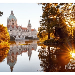 Postkarte Hannover im Herbst