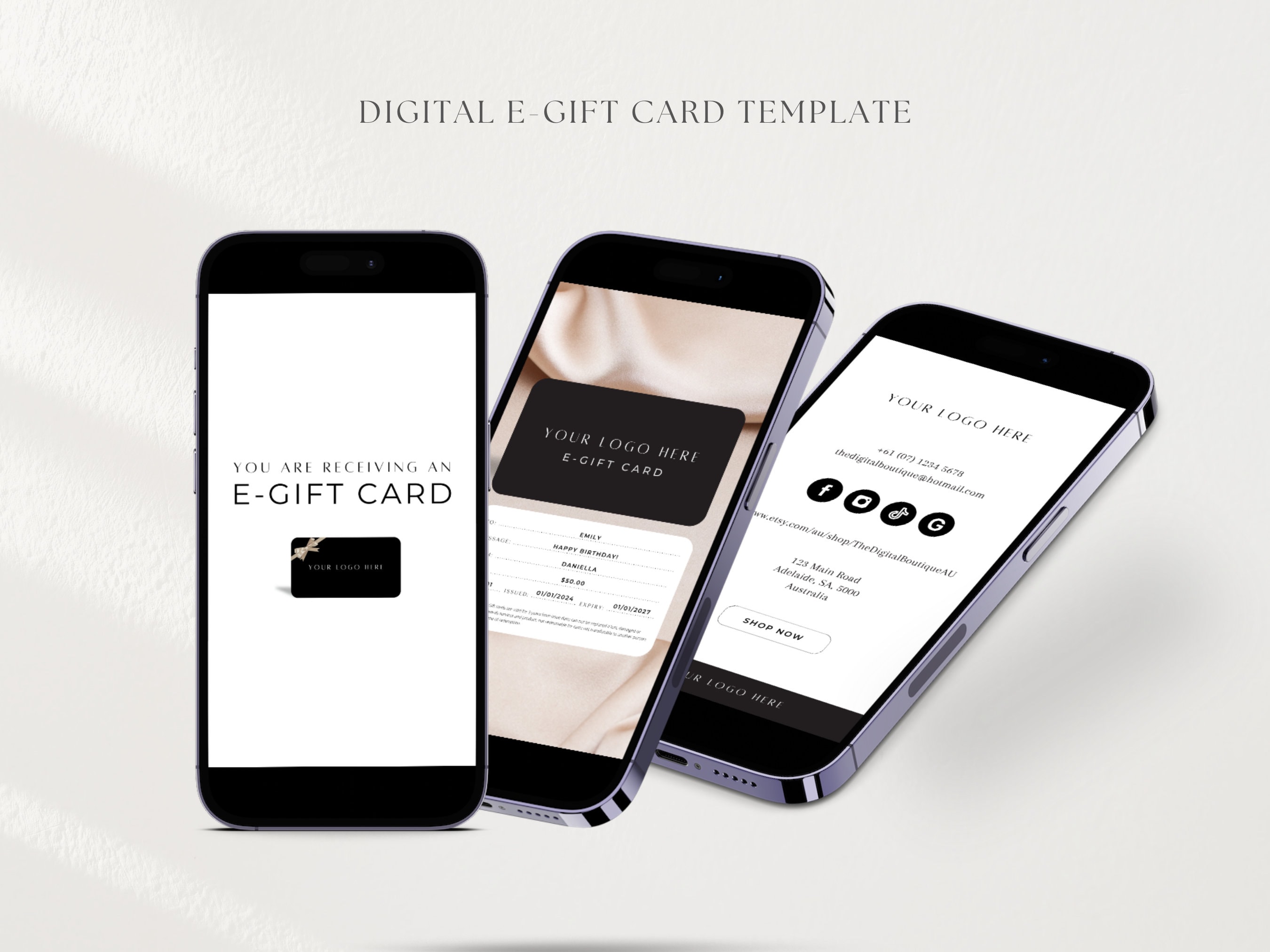 Egift Card, Gift Card, Digital Gift Card, Personalised Egift Card