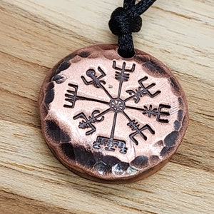 Copper Vegvisir Pendant