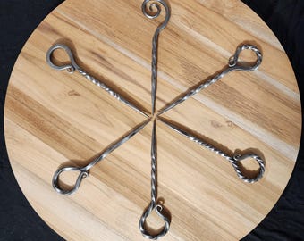 Hand Forged Twisted Hair Stick (6 Variations)