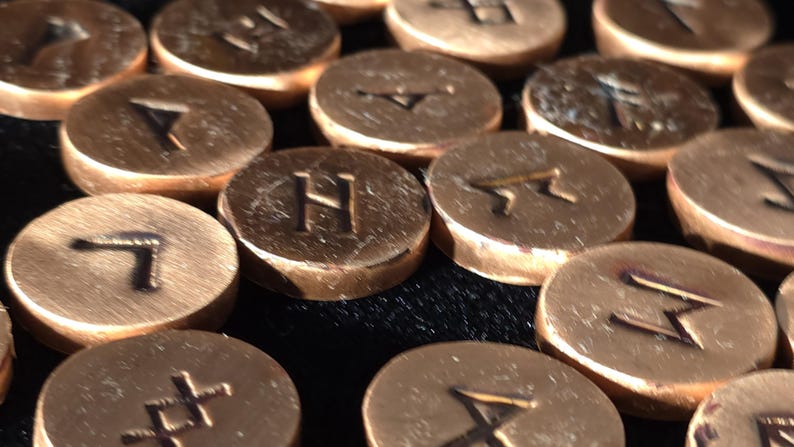 Copper Elder Futhark Rune Set - Etsy