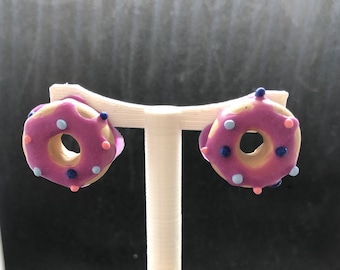 Doughnut Earrings | Donut Earrings | Food Jewellery | Food Earrings | Donut Studs | Gift Ideas