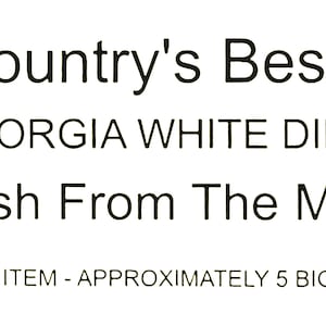 5 Pounds Of Country's Best Georgia White FREE SHIPPING image 1