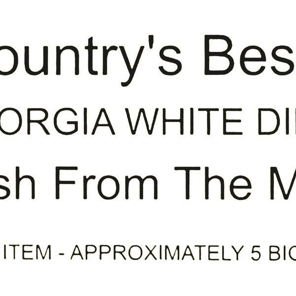 5 Pounds Of Country's Best Georgia White FREE SHIPPING