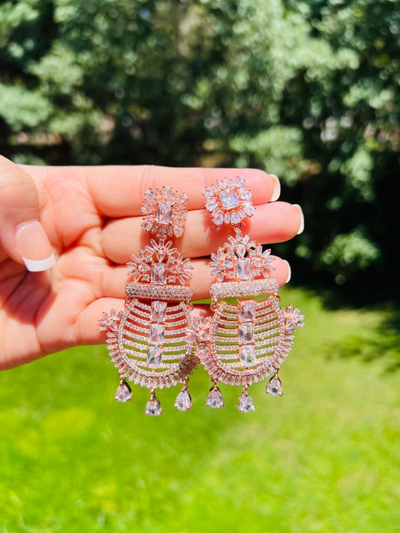 AD Stone Earrings For Women – Mekkna