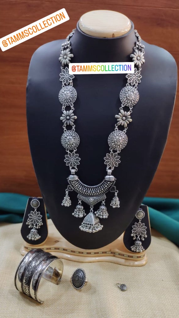 Oxidised Jewellery Nosepin - Buy Oxidised Jewellery Nosepin online in India