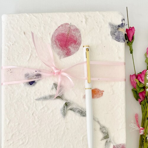 Bougainvillea Pressed Flower Journal Etsy