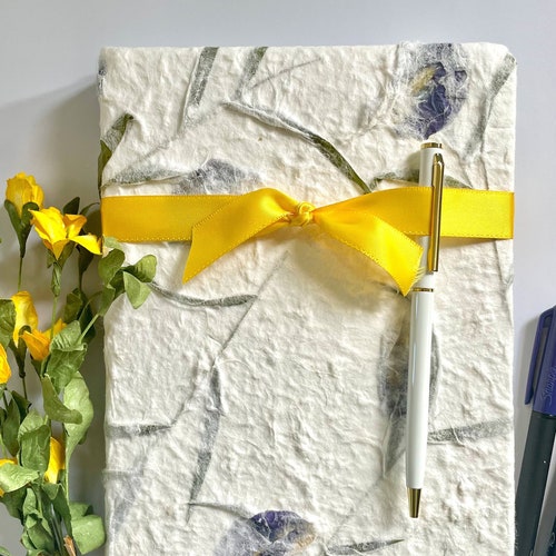 Bougainvillea Pressed Flower Journal Etsy