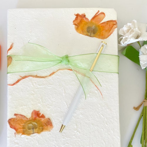 Bougainvillea Pressed Flower Journal Etsy