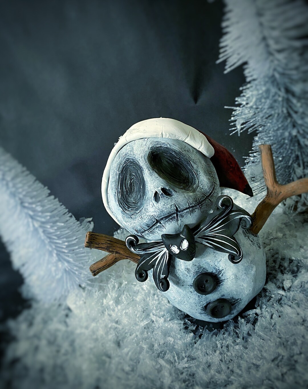 Jack Skellington Snowman Sculpture Etsy
