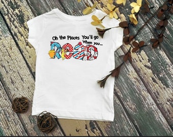 Dr. Seuss Shirt/Toddler Shirt/Kid's youth Shirt/Reading Month Shirt
