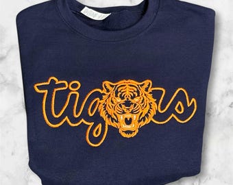 Sudadera bordada de los Tigres / Sudadera de Michigan / Sudadera unisex para el día del partido / Regalo para fanáticos de Detroit