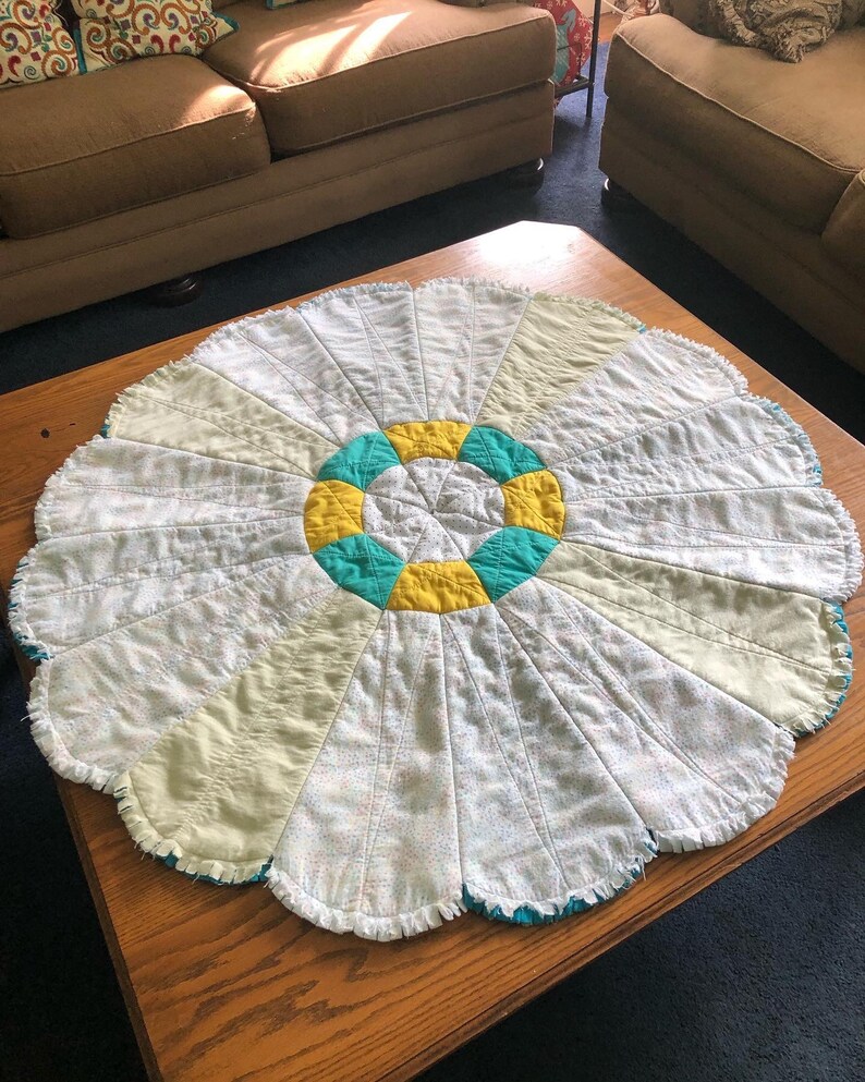 Flower Rag Quilt - Etsy