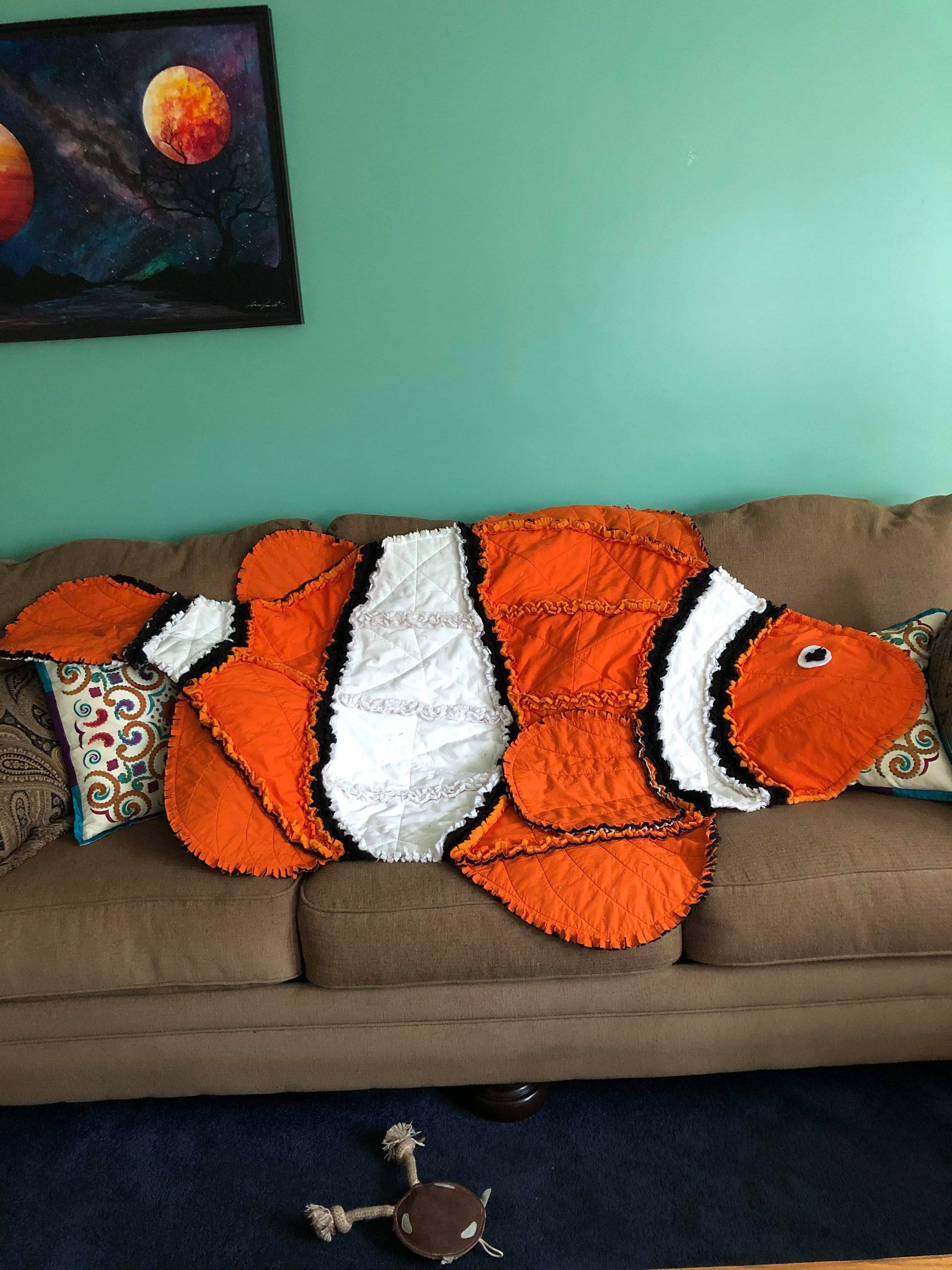 Fish Rag Quilt Clown Fish Rag Quilt - Etsy