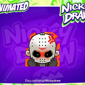 Animated Jason Twitch Emotes // Animated Angry Twitch Emotes // Animated DBD Twitch Emotes // Angry Twitch Emote // Cute Horror Emotes