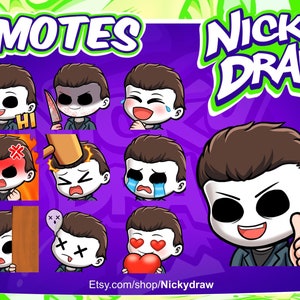 Emote Twitch di Michael Myers // Emote Twitch // Emote Twitch DBD // Emote Twitch Horror // Emote DBD