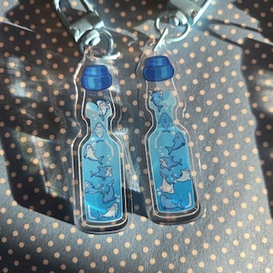 Shark bottle keychain