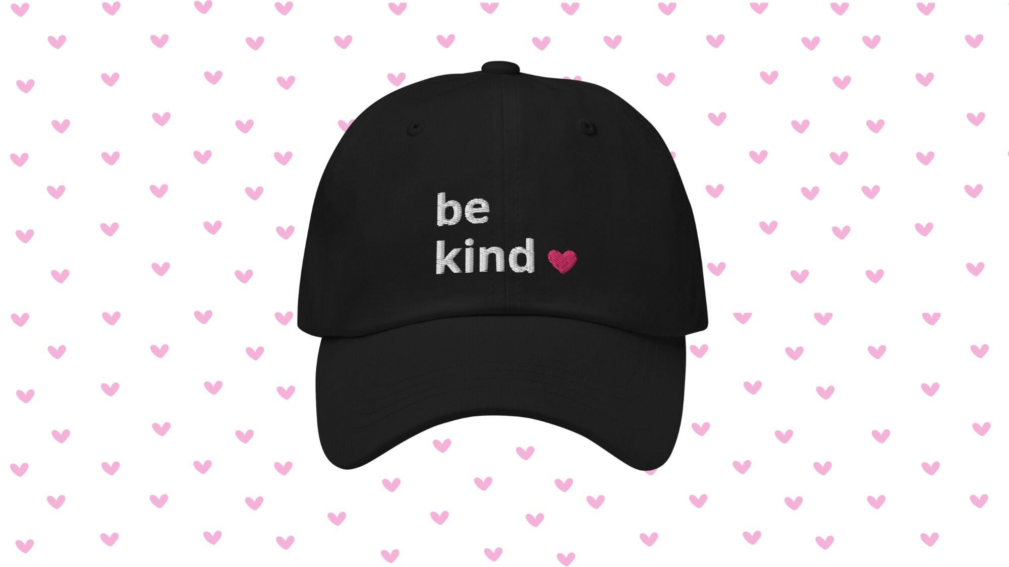 BE KIND Baseball Hat Cute Baseball Hat Black Baseball