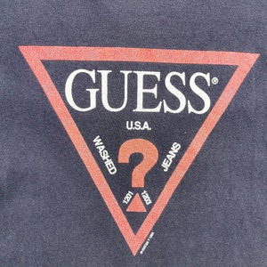 Guess Shirt Vintage 90's Guess Logos Shirt Size M - Etsy