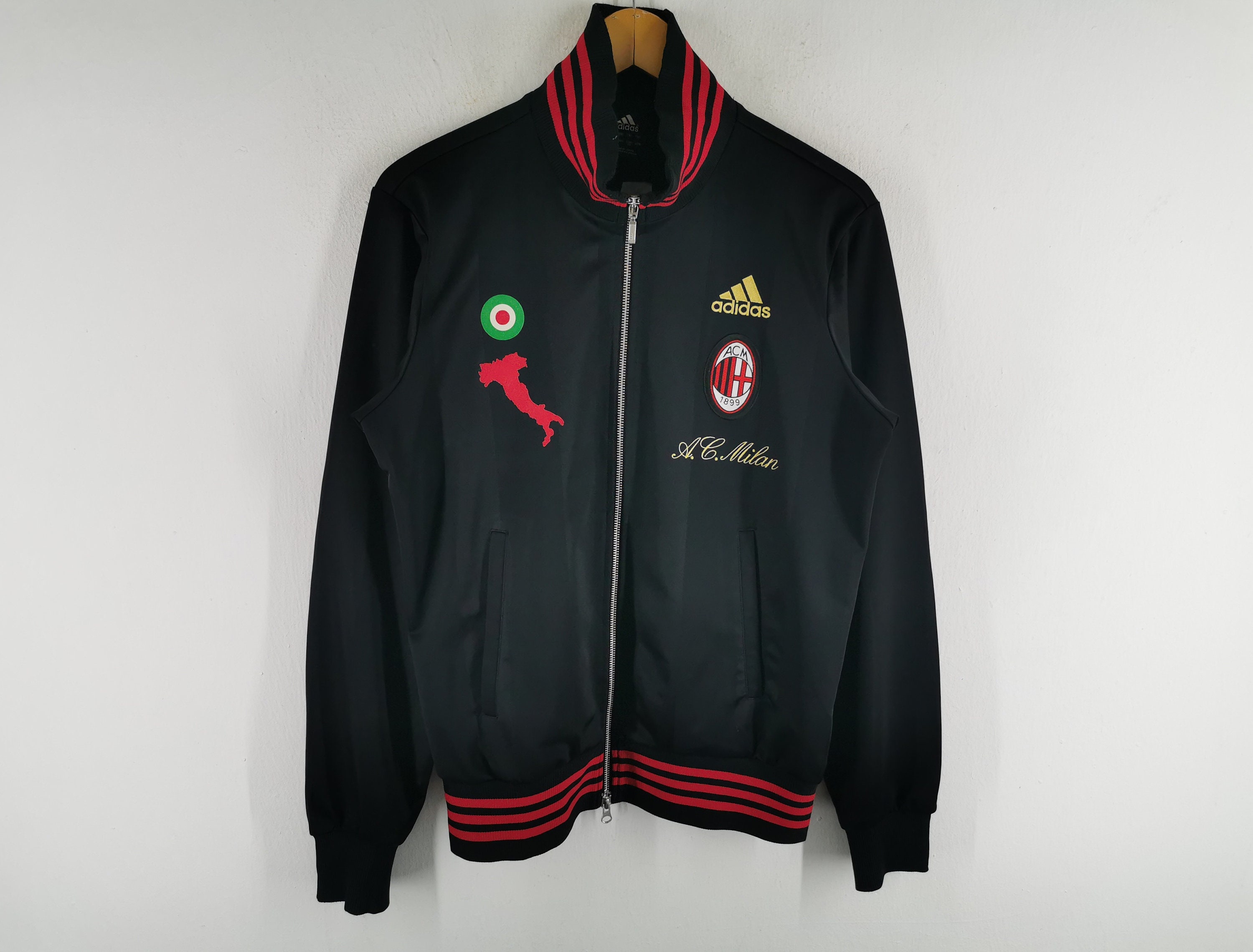 Chaqueta Adidas Vintage 90's Adidas AC Milan Track Jacket - Etsy España