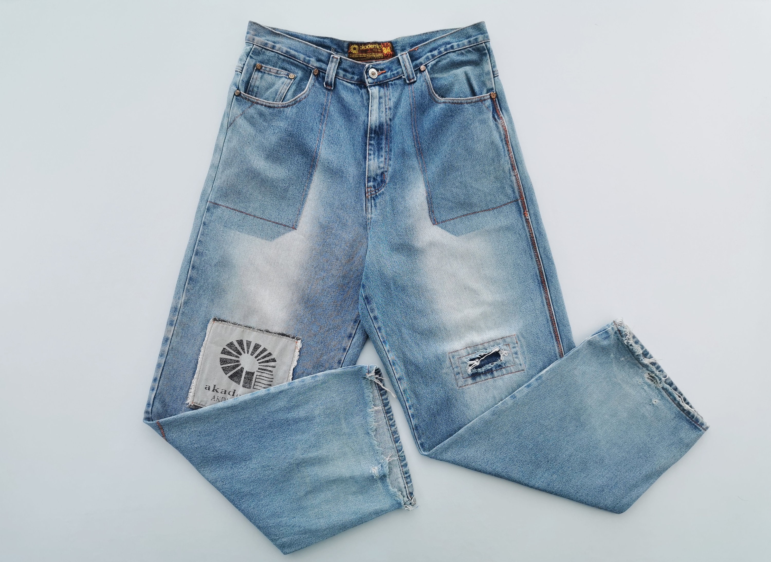 34 Akademiks Baggy Denim Pants 