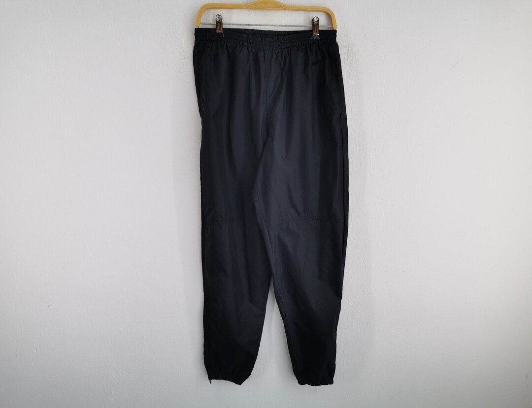Nike Nylon Pants Vintage Nike Swoosh Track Pants Size M Waist - Etsy