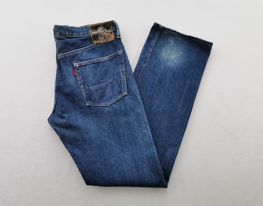 Earth Culture Jeans Vintage Earth Culture Selvedge Denim Jeans Etsy