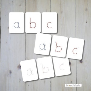 ABC-Lernkarten (Kleinbuchstaben) - Alphabet-Druckvorlage - Printable - Vorschule - Montessori inspiriert -Umsatzsteuerbefreit gemäß UStG §19
