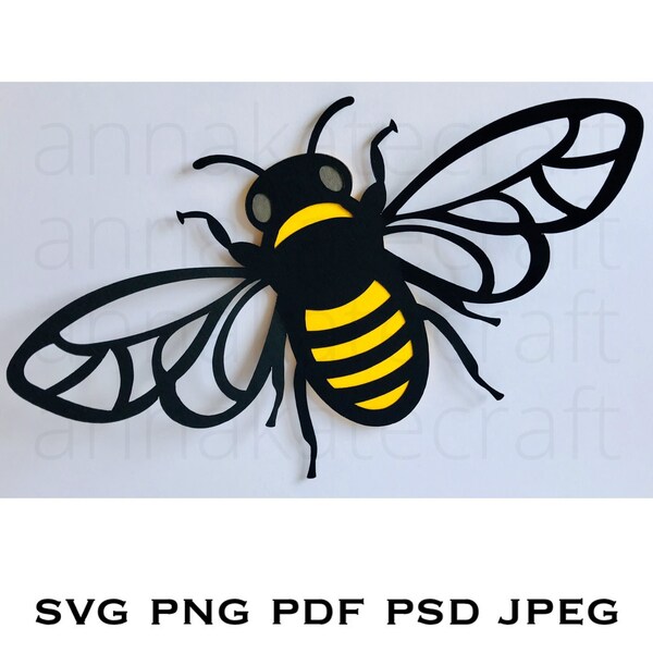 Bee Svg Cut File - Etsy