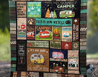 Camping Blanket This is How We Roll Custom Fleece Blanket Camping Blanket This is How We Roll Custom Fleece Blanket