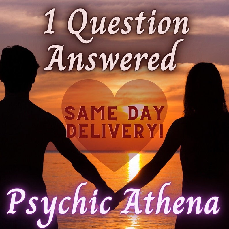1 Question Answered, Psychic Reading, Love reading, Same day Delivery 