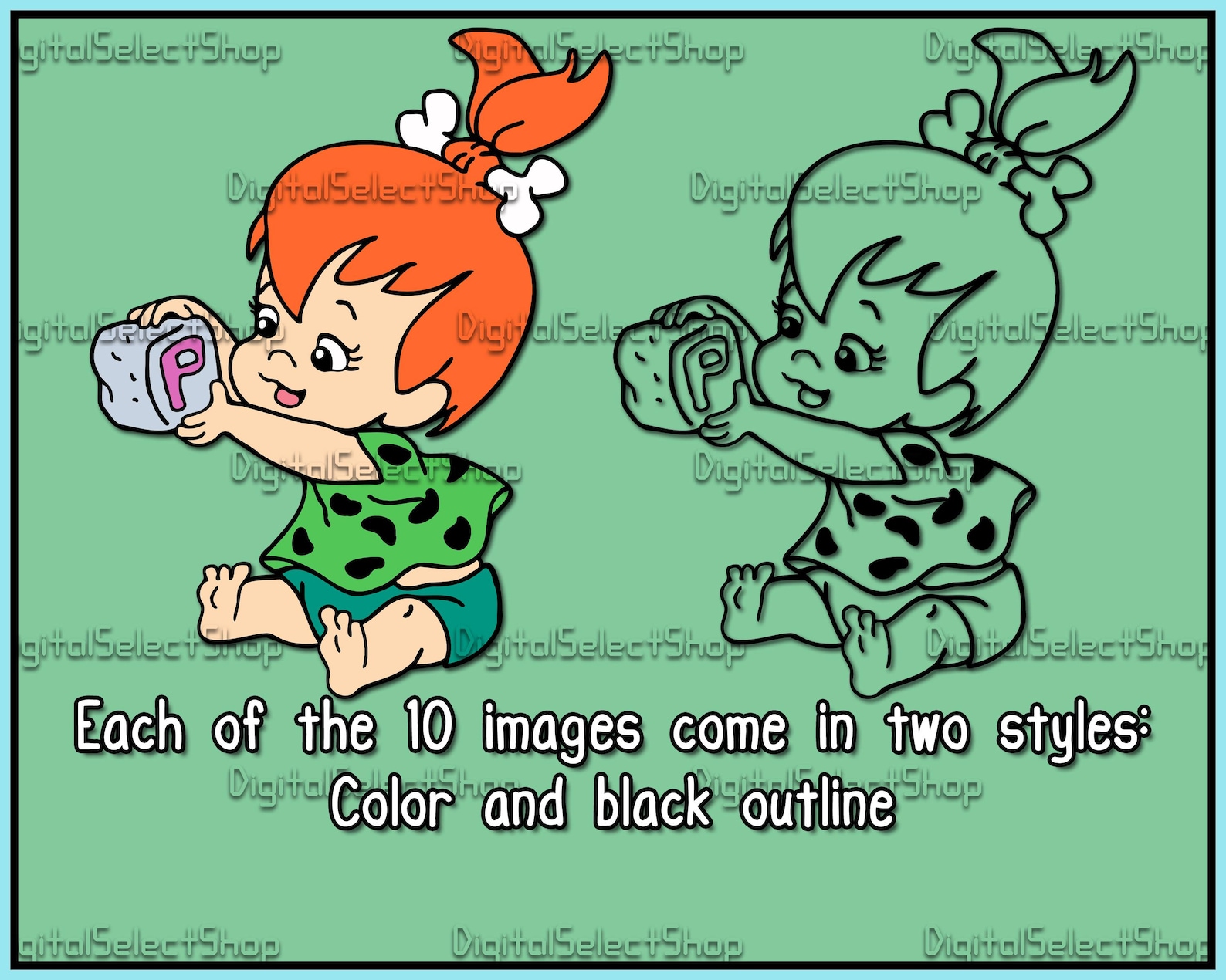 Peebles Svg Pebbles Flintstones Svg Bundle, Svg Pack, Layered Svg, PNG, PDF, EPS ...